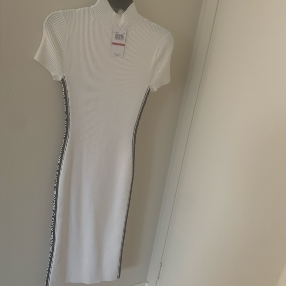 Michael Kors Ribbed White Dress - Picture 1 of 8